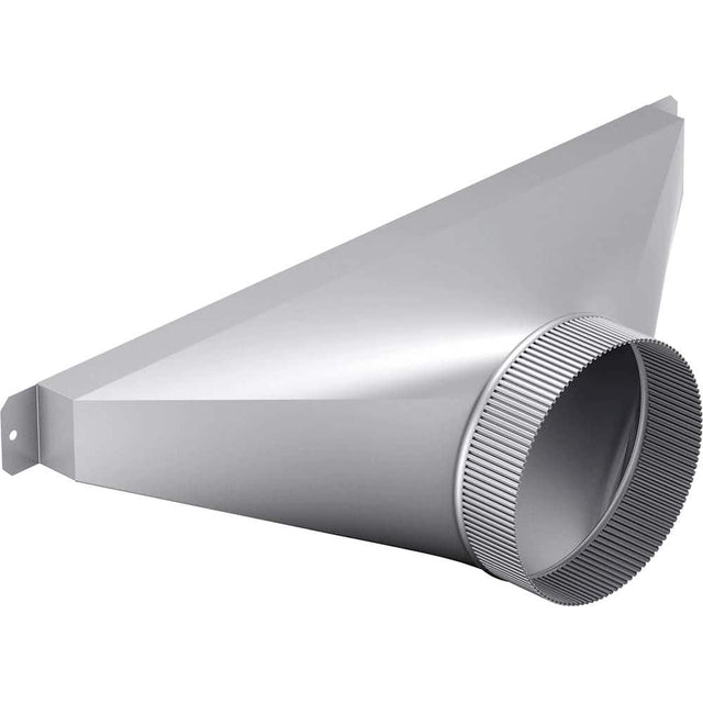 Angle. Bosch - 6" Round Side/Rear Transition for DHG6105NUC or DHG6023RUC Blower - Silver.