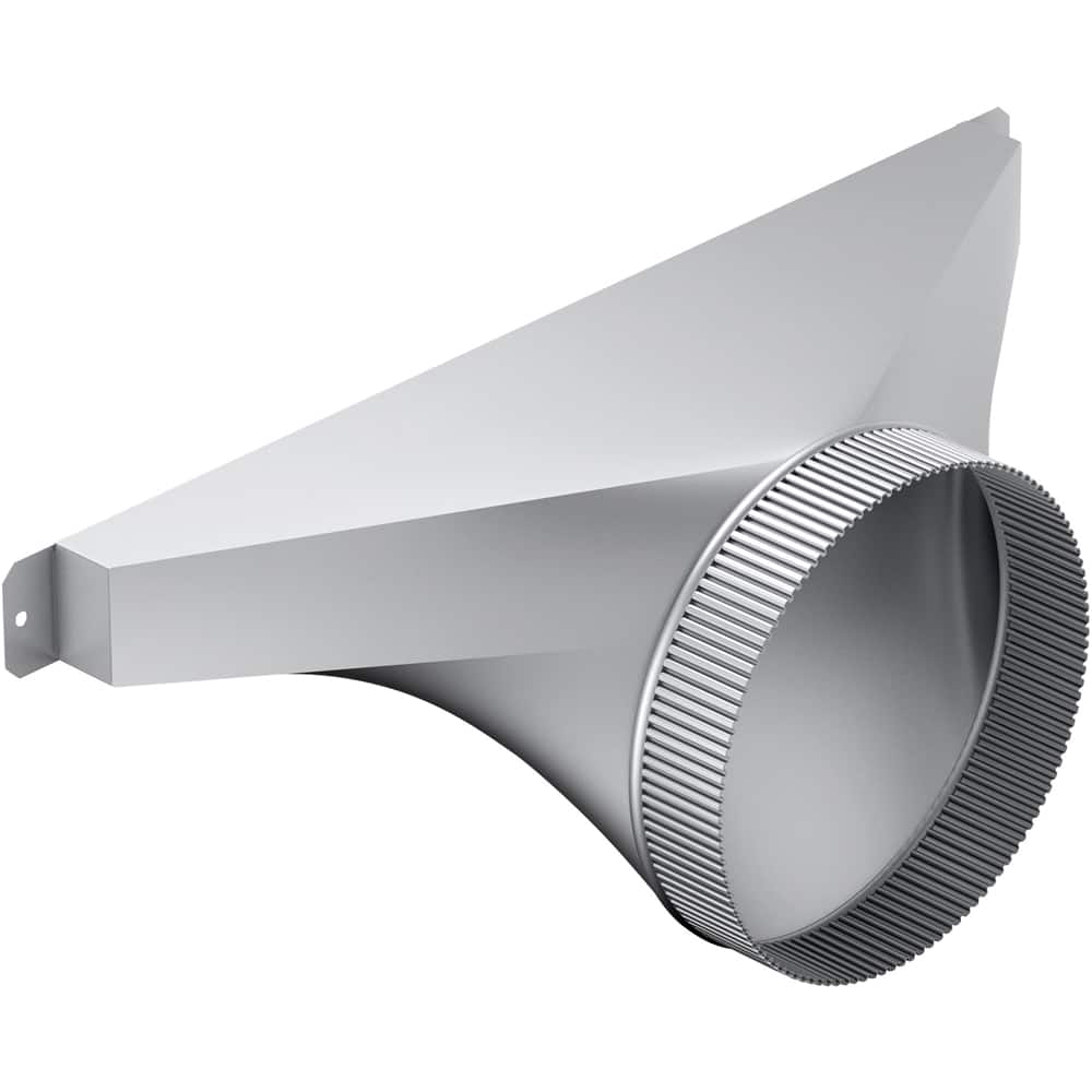 8" Round Side/Rear Transition for Bosch DHG602DUC Blower - Stainless Steel