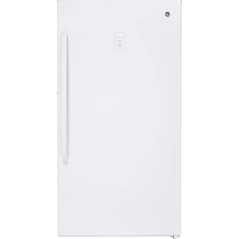 GE - 17.3 Cu. Ft. Frost-Free Upright Freezer - White