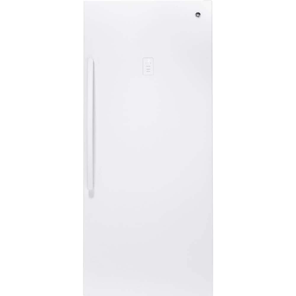 GE - 21.3 Cu. Ft. Frost-Free Upright Freezer - White