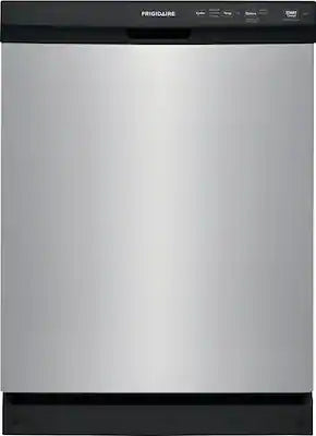 Frigidaire - 24" Front Control Built-In Dishwasher with 3-Cycles, 55 dBA