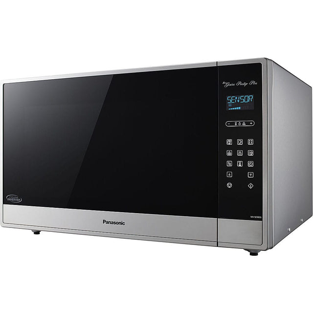 Front. Panasonic - 2.2-Cu. Ft. Built-In/Countertop Cyclonic Wave Microwave Oven with Inverter Technology - Stainless Steel.