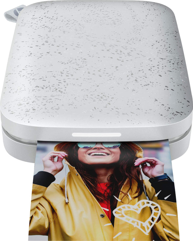 Front. HP - Sprocket 2nd Edition Instant Photo Printer - Luna Pearl.