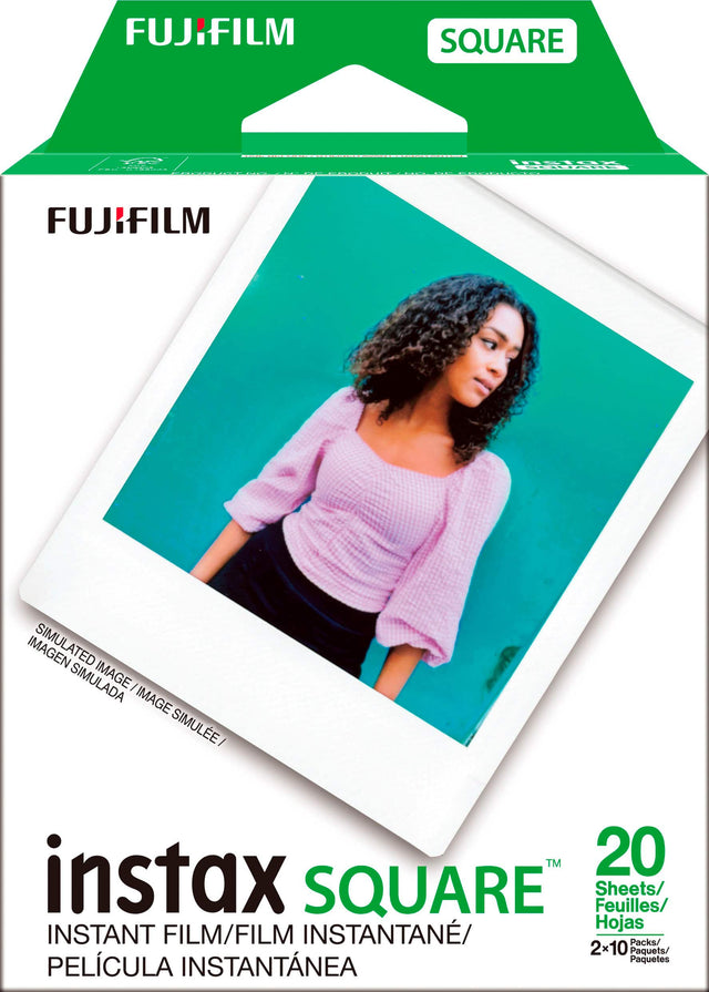 Angle. Fujifilm - INSTAX SQUARE Instant Film Twin Pack - White Frame.