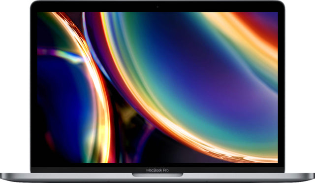 Front. Apple - Apple - MacBook Pro - 13" Display with Touch Bar - Intel Core i5 - 8GB Memory - 256GB SSD - Space Gray - Space Gray.