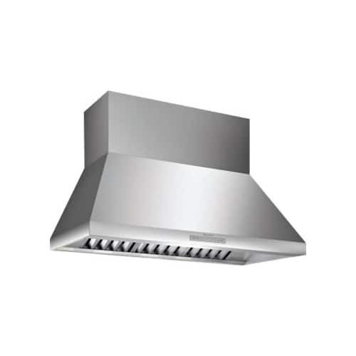 Front. Thermador - PROFESSIONAL SERIES 48" Externally Vented Range Hood - Stainless Steel.