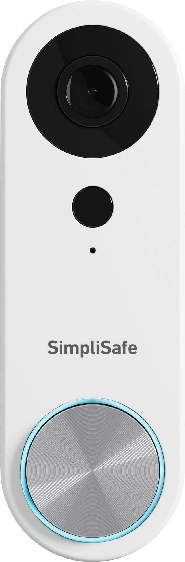 Front. SimpliSafe - Video Doorbell Pro - Wired - White.