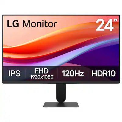 LG - 24" IPS FHD 120Hz Monitor with HDR10 (HDMI)