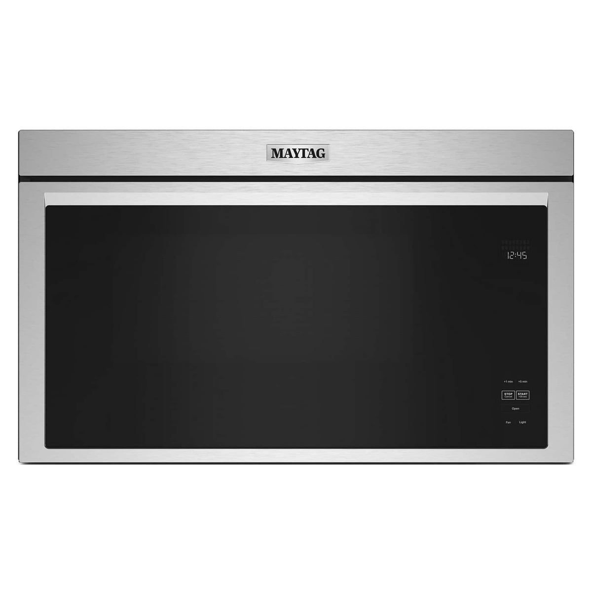 Maytag - 1.1 Cu. Ft. Over-the-Range Microwave with Flush Built-in Design - Stainless Steel
