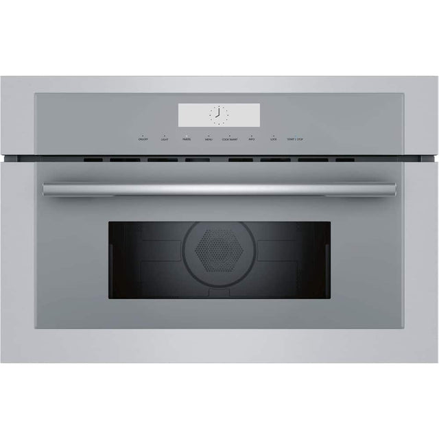 Front. Thermador - Masterpiece Series 1.6 Cu. Ft. Convection Built-In Speed Microwave with Sensor Cooking and 1750W Grill Element - Stainless Steel.