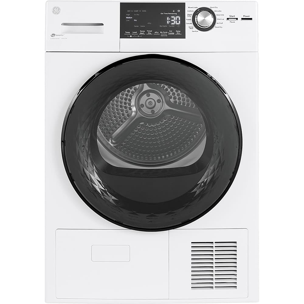 GE - 4.1 Cu. Ft. Stackable 13-Cycle Electric Dryer - White