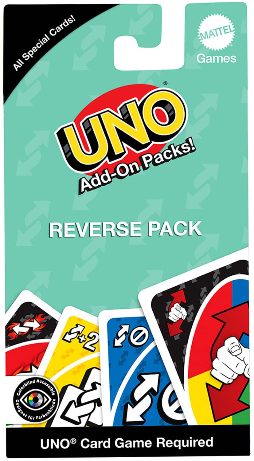 Mattel - UNO Reverse Pack Add-On - COLLECTIBLES - Multicolor