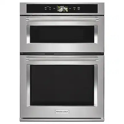 KitchenAid - Smart Oven+ 30" Single Electric Convection Wall Oven with Built-In Microwave