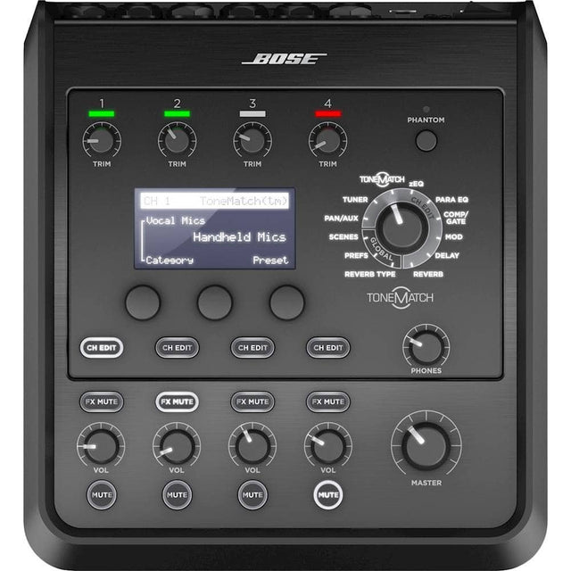 Front. Bose - ToneMatch 4-Channel Mixer - Black.