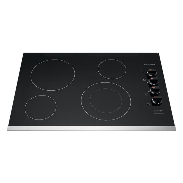 Front. Frigidaire - 30" Electric Cooktop - Black.