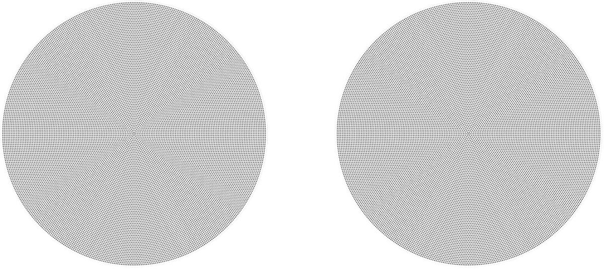 Sonos - Architectural 6-1/2" Passive 2-Way In-Ceiling Speakers (Pair) - White
