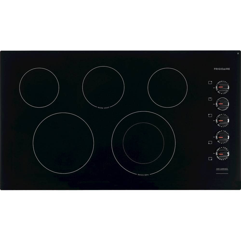Frigidaire - 36 in. Wide 4 Elements Built-In Electric Cooktop - Black