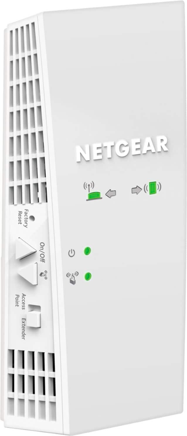 NETGEAR - WiFi 5 Extender EX6250, 1.75 Gbps, adds up to 2,100 sq ft - White