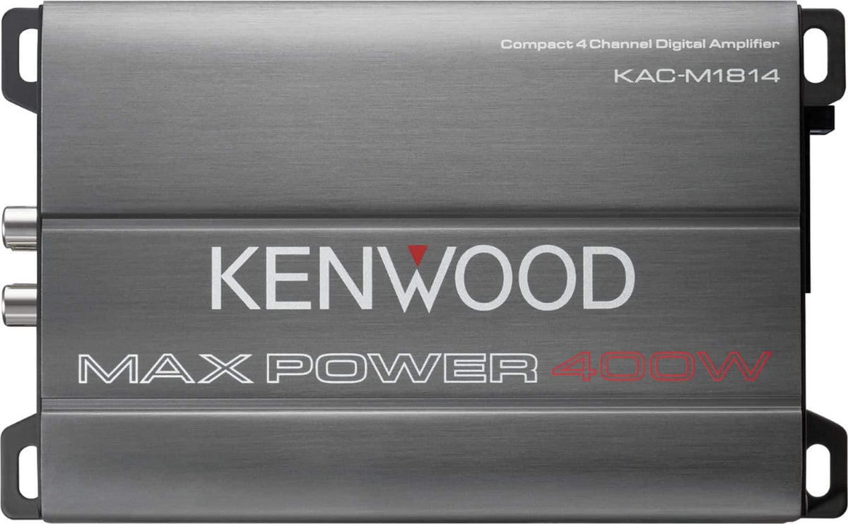 Kenwood - 400W Class-D Bridgeable Multichannel Compact Amplifier with Variable Crossovers - Gray