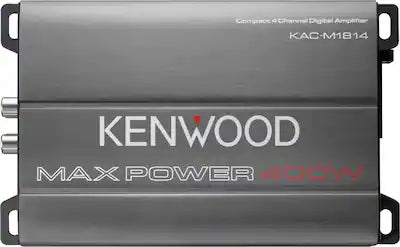 Kenwood - 400W Class-D Bridgeable Multichannel Compact Amplifier with Variable Crossovers