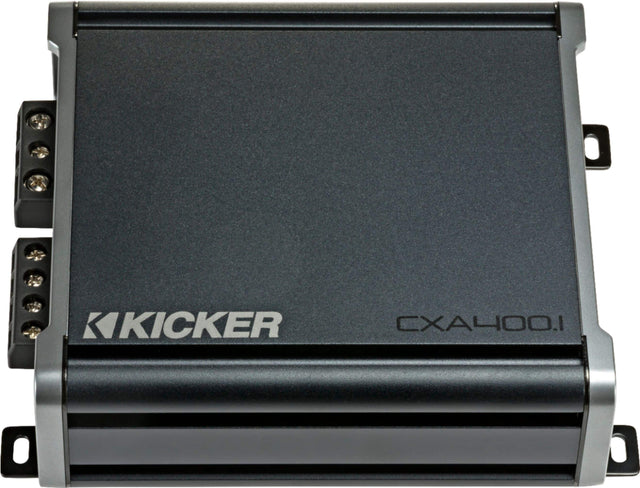 Front. KICKER - CX 400W Class D Digital Mono Amplifier with Variable Low-Pass Crossover - Black.
