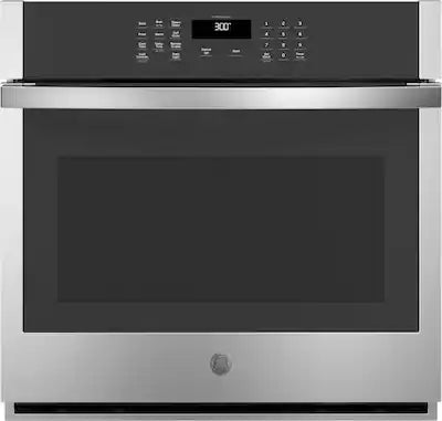 GE - 30" Smart Built-In Single Electric Wall Oven with Self-Clean, Steam Clean, and Heavy-Duty Racks