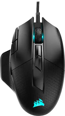 CORSAIR - Nightsword RGB Tunable Wired FPS/MOBA/MMO Optical Gaming Mouse with Adjustable Weights
