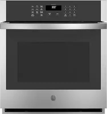 GE - 27" Smart Built-In Single Electric Wall Oven with Self-Clean, Steam Clean, and Heavy-Duty Racks