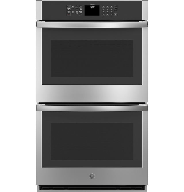 Front. GE - 30" Built-In Double Electric Wall Oven - Stainless Steel.