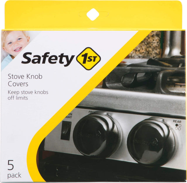 Front. Safety 1st - Stove Knob Covers - Black.