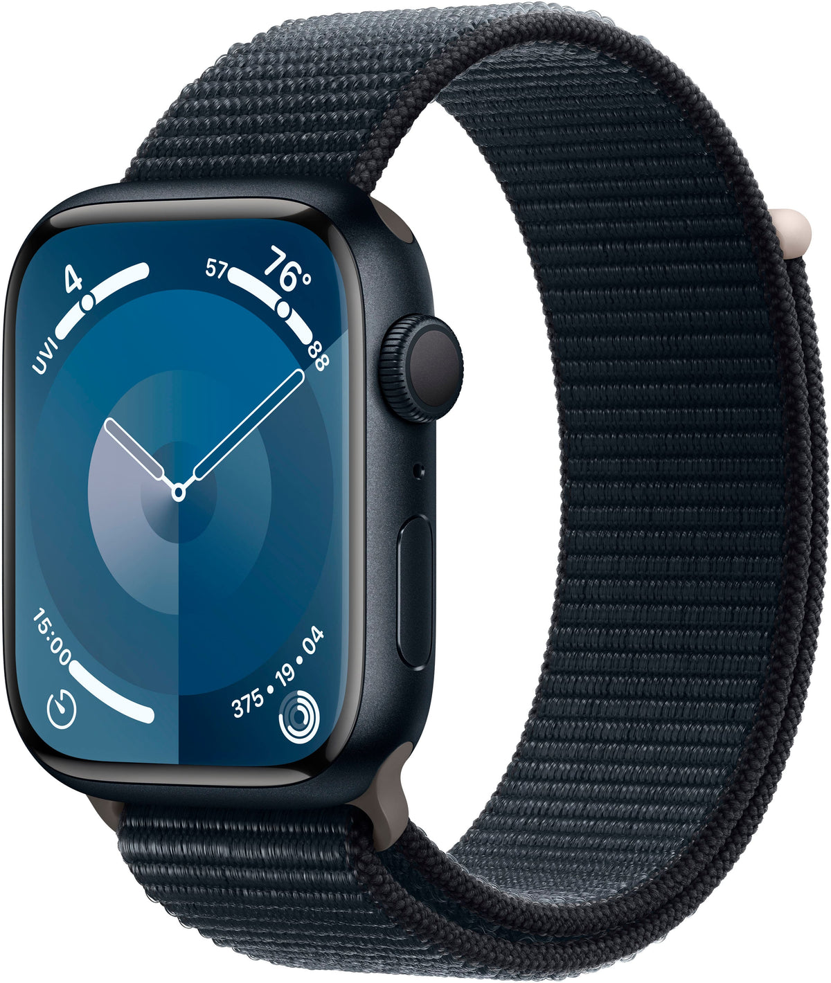 Geek Squad Refurbished - Apple GS Cert Refurb Watch Series 9 (GPS) 45mm Midnight Aluminum Case with Midnight Sport Loop with Blood Oxygen - Midnight - (2023)
