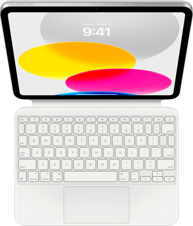 Front. Apple - Magic Keyboard Folio for iPad 10.9-inch - White.