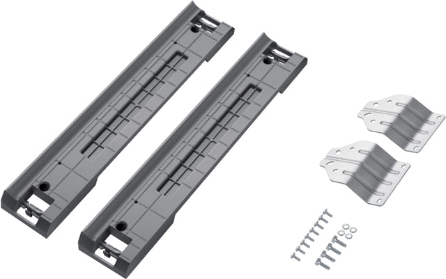 Front. Samsung - Stacking Kit for Samsung 27" Front-Load Washers and Dryers - Gray.