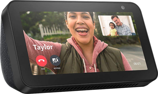 Front. Amazon - Echo Show 5 Smart Display with Alexa - Charcoal.