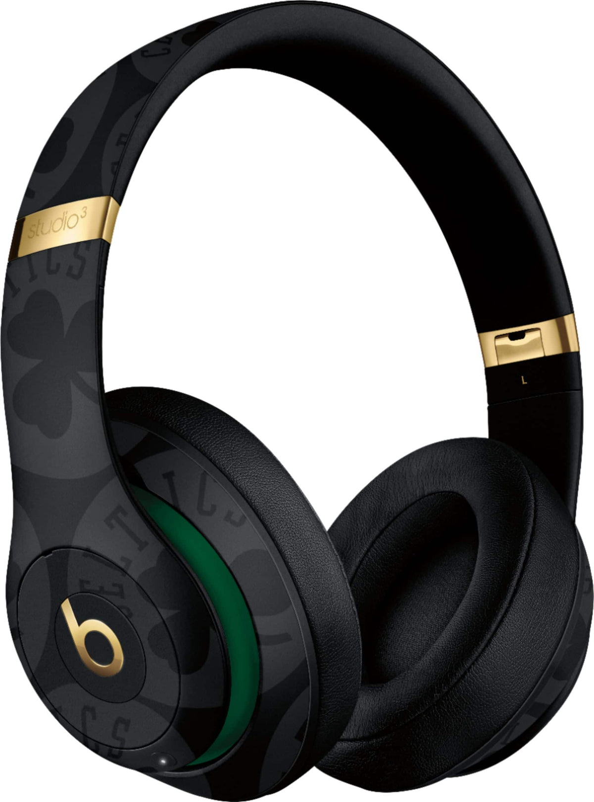 Beats - Geek Squad Certified Refurbished Studio³ Wireless Noise Cancelling Headphones - NBA Collection - Celtics Black
