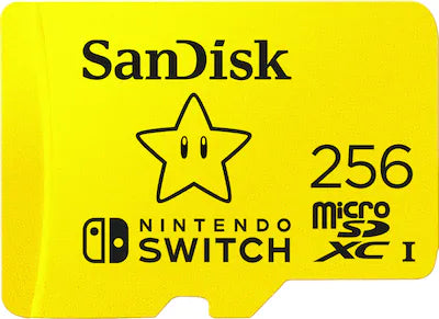 SANDISK - 256GB microSDXC UHS-1 Memory Card Licensed for Nintendo Switch 1
