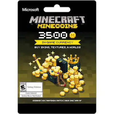 Minecraft - Minecoins 3,500-Coin In-Game Currency Card