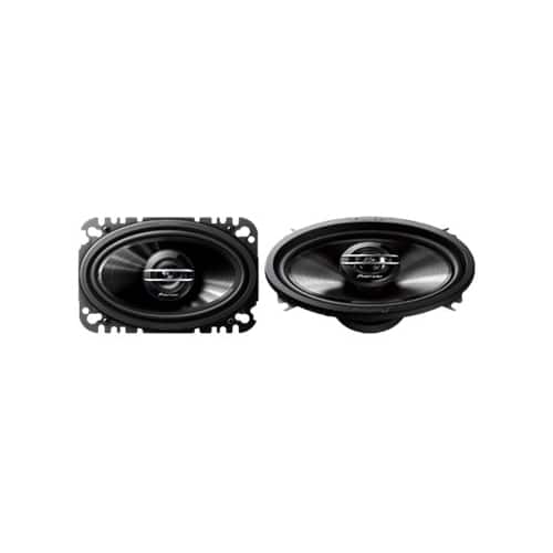 Front. Pioneer - 4" x 6" 2-Way Car Speakers with Mica-Filled IMPP Cones (Pair) - Black.
