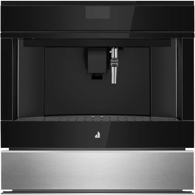 Front. JennAir - Noir Coffee Maker and Espresso Machine - Black Floating Glass.