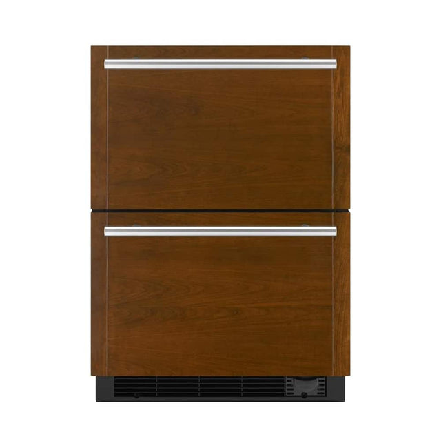 Front. JennAir - 4.7 Cu. Ft. Built-In Double Drawer Refrigerator/Freezer - Custom Panel Ready.
