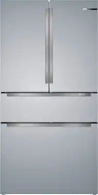 Bosch - 800 Series 36 in. Wide 20.5 Cu. Ft. 4-Door French Door Bottom Freezer Counter-Depth Smart Refrigerator with VitaFresh