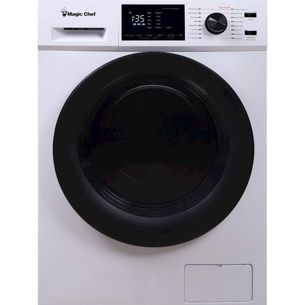 Magic Chef - 2.7 Cu. Ft 16-Cycle Washer and 4-Cycle Electric Dryer Combo - White