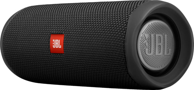 Front. JBL - Flip 5 Portable Bluetooth Speaker - Black.