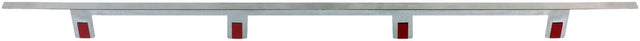 Front. Zephyr - 36 in. Range Trim Kit for Lift Downdraft - Stainless Steel.