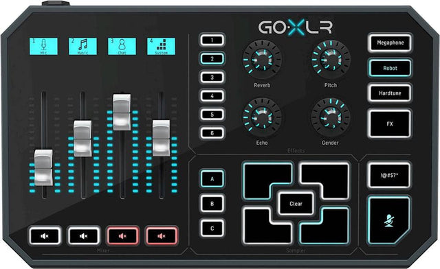 Front. TC Helicon - GoXLR Online Broadcaster Platform - Black.