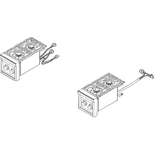 Angle. Viking - Accessory Switch Kit for Burner Modules - black.