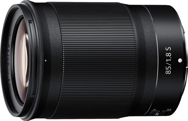 Front. Nikon - NIKKOR Z 85mm f/1.8 S Telephoto Lens for Nikon Z Cameras - Black.