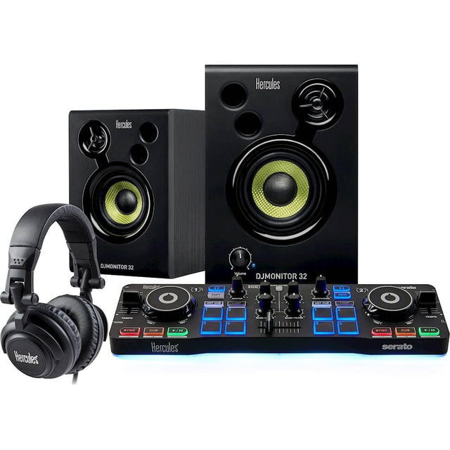 Front. Hercules - DJ Starter Kit - Black.