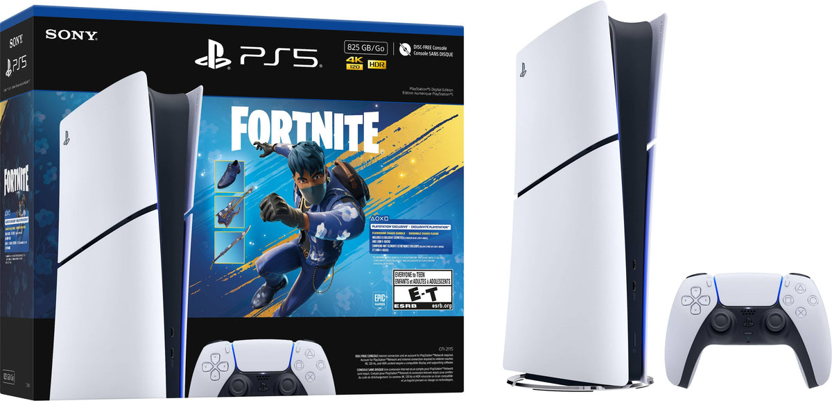 PlayStation 5 Slim Digital Edition Console 825GB – Fortnite Flowering Chaos Bundle