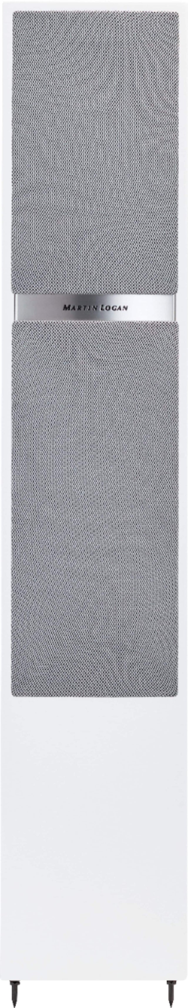 Front. MartinLogan - Motion Dual 5-1/2" Passive 2.5-Way Floor Speaker (Each) - Matte White.